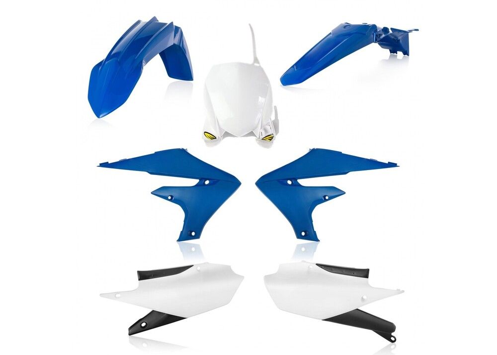 Kit Plastique Cycra 5 Elements Yamaha  YZF 450 2023 à 2025 et YZF 250 2024 à 2026 en Bleu et Blanc.