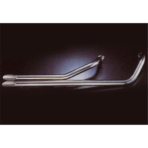 Echap. DRAG PIPES VT600 SHADOW Ligne Complète Non Homologuée Sil. Inox Ø50 Longs Pos. Basse