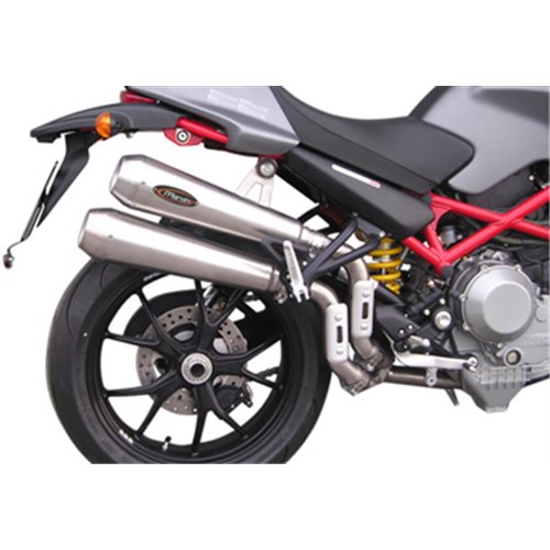 Sil. RACING STEEL S4R/S4RS Homologués-Dble Sortie Droite Inox Coniques Embout Ø110