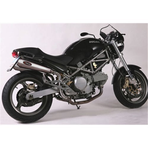 Sil. RACING STEEL MONSTER 600 Homologués - Position Haute Inox Coniques Embout Ø110