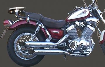 Pot XV 535 VIRAGO Ligne Complète Custom Silencieux Chromé Non Homologuée