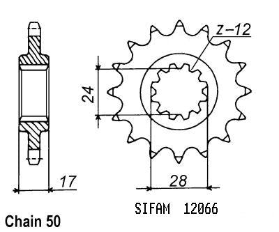 Pignon Cbr 600 F 1987-1996 - 530 - 14 Dents - Similaire JTF295