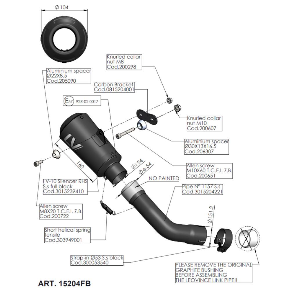 Silencieux LV-10 FULL BLACK EDITION pour Z 900 (17-19) & Z 900 A2 (18-24) - Homologué