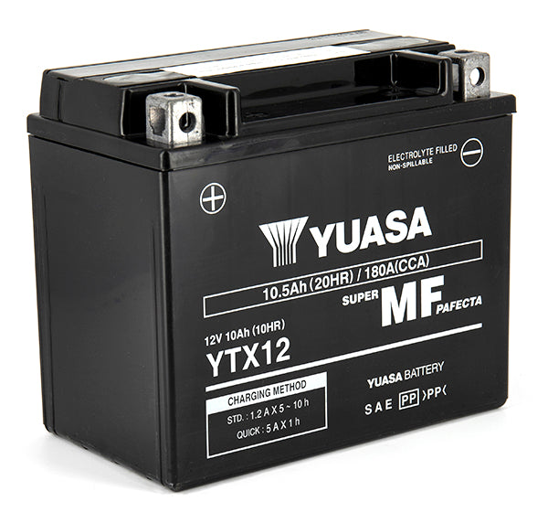 Batterie YTX12 SLA AGM - Sans Entretien - Prête à l'emploi.