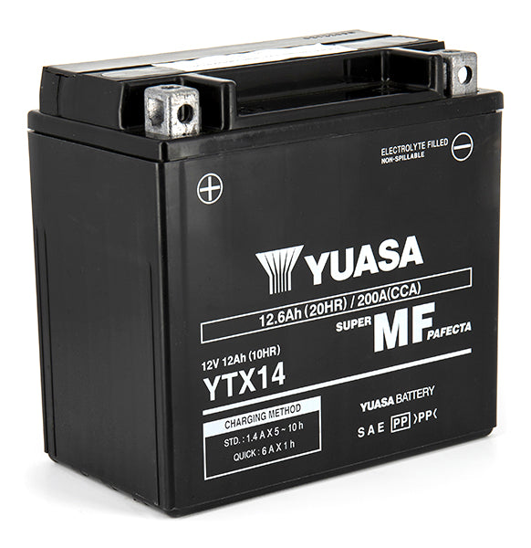 Batterie YTX14 SLA AGM - Sans Entretien - Prête à l'emploi.