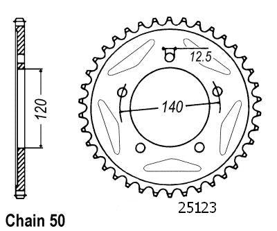 Couronne Gsx 1400 2002-2006 - 530 - 41 Dents - Similaire JTR1797
