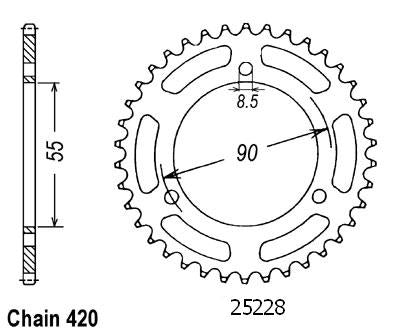 Couronne Rs2 50 Matrix 2003 - 420 - 47 Dents - Similaire JTR5228