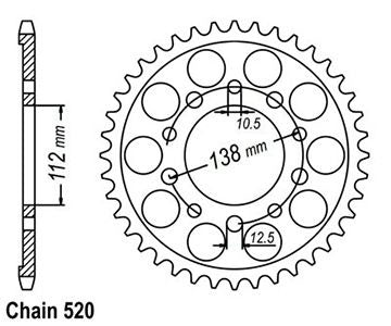 Couronne Racing Alu Yzf 600 R6 1999-2002 48 Dents - Similaire JTA1303