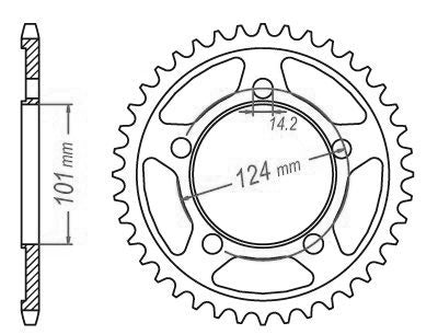 Couronne Acier KTM - 525 - 41 Dents - Similaire JTR898 - Made in Germany