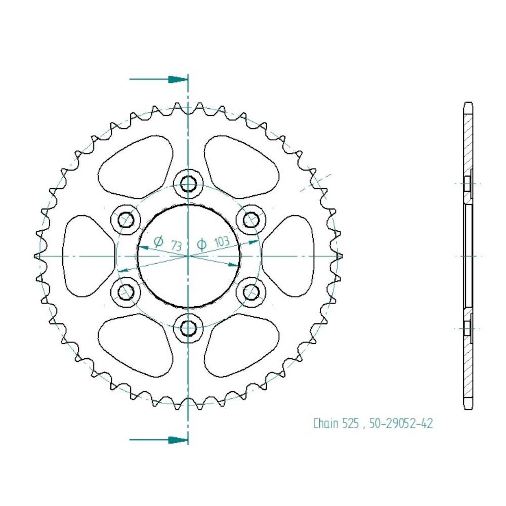 Couronne Esjot - 42 dents