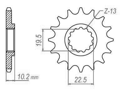 Pignon TT Lightweight Kawasaki-Suzuki - 520 - 15 Dents - Similaire JTF432 - Made in Germany