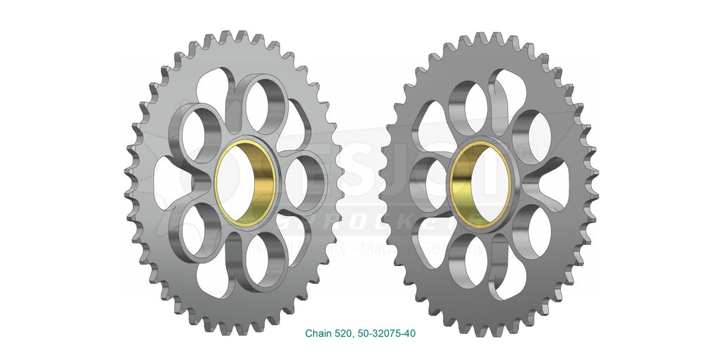 Couronne Acier - 520 - 40 Dents - Made in Germany
