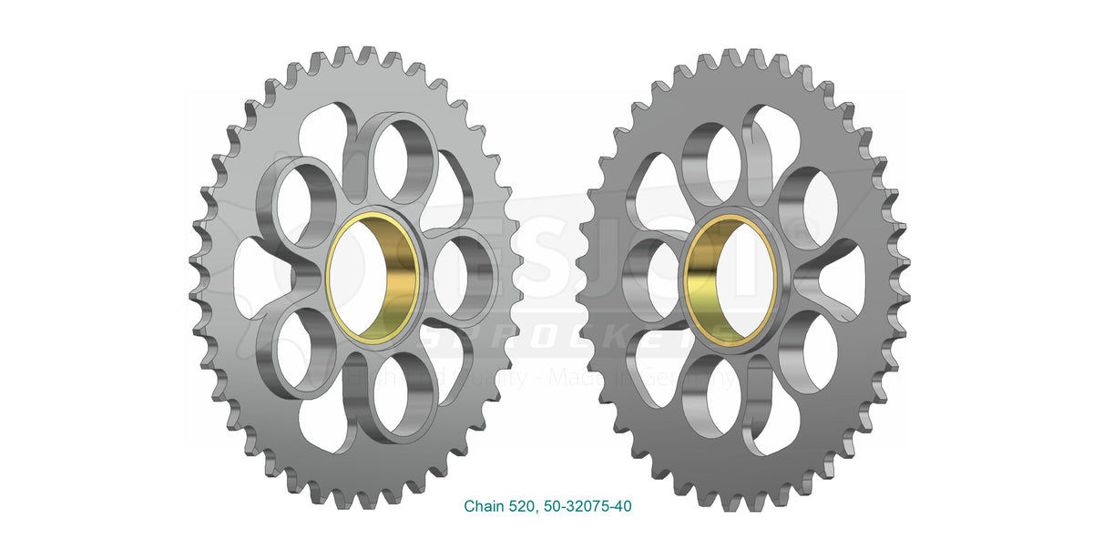 Couronne Acier - 520 - 40 Dents - Made in Germany