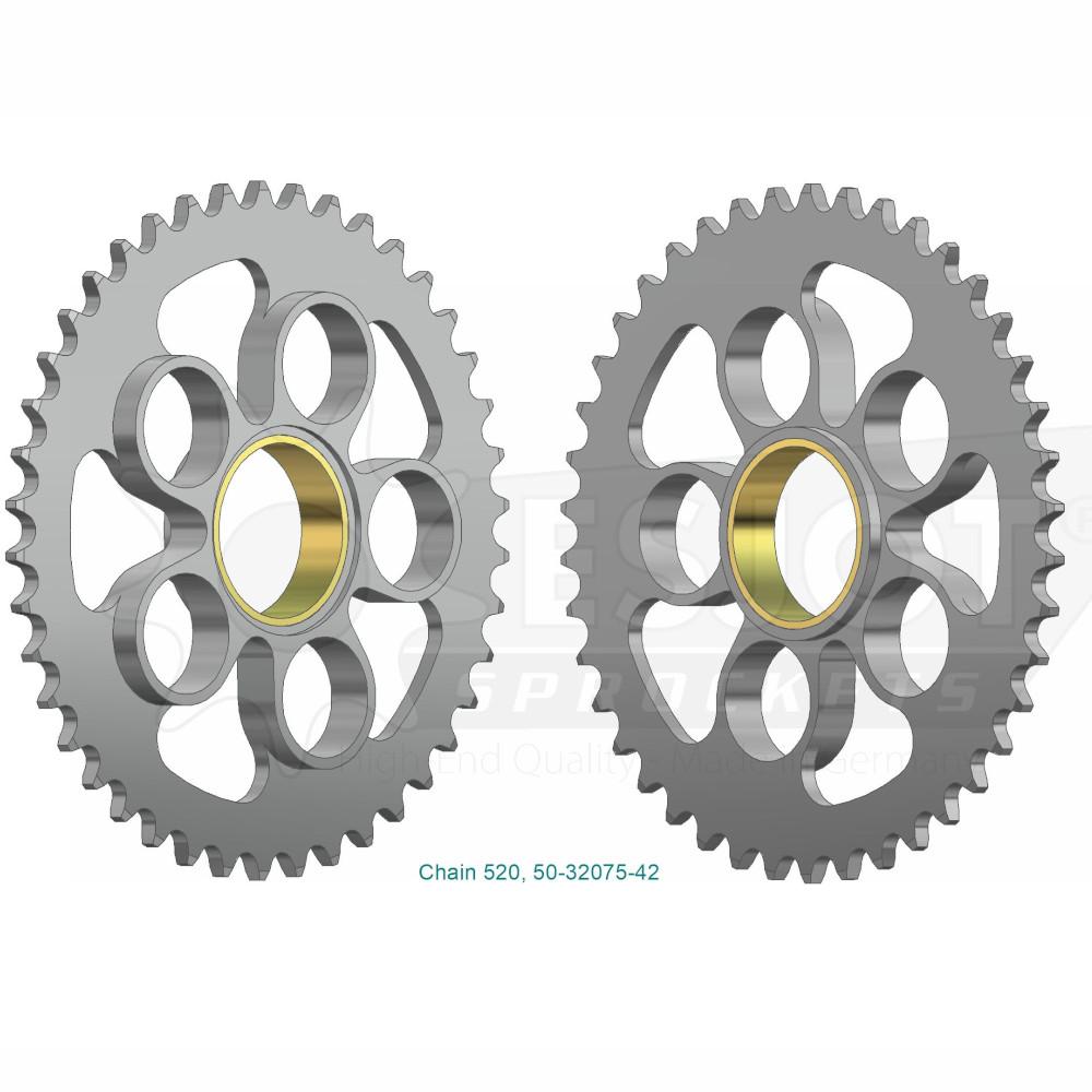 Couronne Acier Ducati - 520 - 42 Dents - Made in Germany