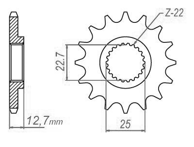 Pignon Polaris - 520 - 11 Dents - Similaire JTF3221 - Made in Germany