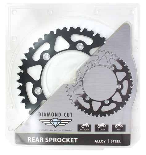 Couronne Alu TT Beta-Husqvarna-Suzuki Noire - 520 - 52 Dents - Similaire JTA822 - Made in Germany