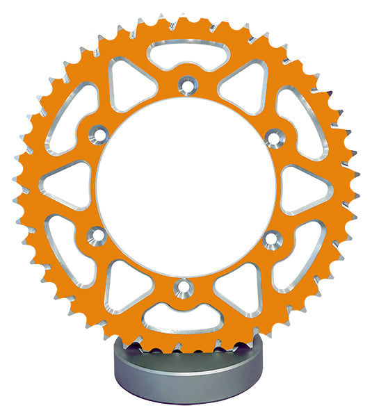 Couronne Alu TT Husaberg-Husqvarna-KTM Orange - 520 - 49 Dents - Made in Germany