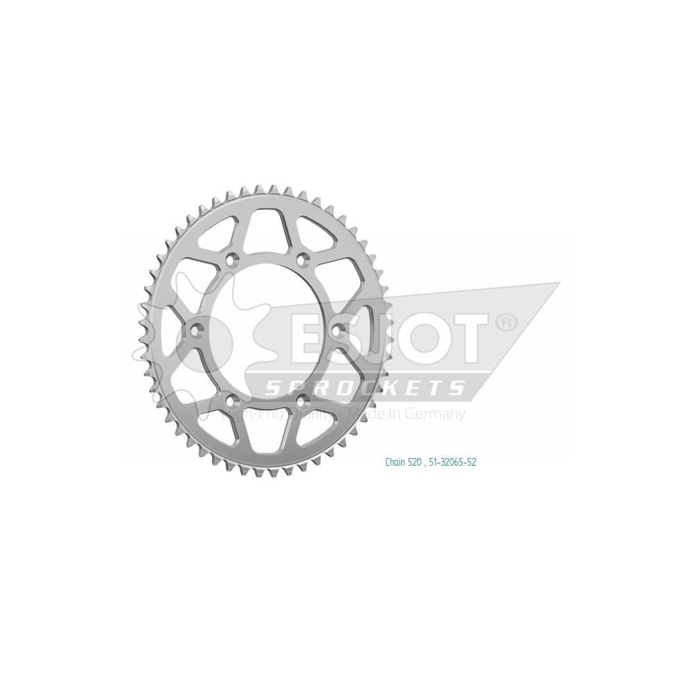 Couronne Alu TT Husqvarna-KTM - 520 - 52 Dents - Similaire JTA897 - Made in Germany