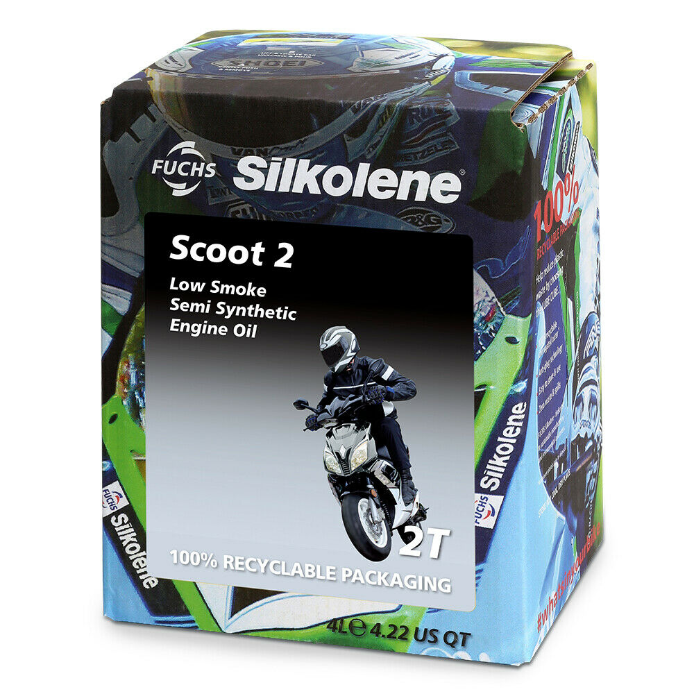 Huile moteur 2T Semi-synthèse - SCOOT 2 - Cubi 4L (x4)
