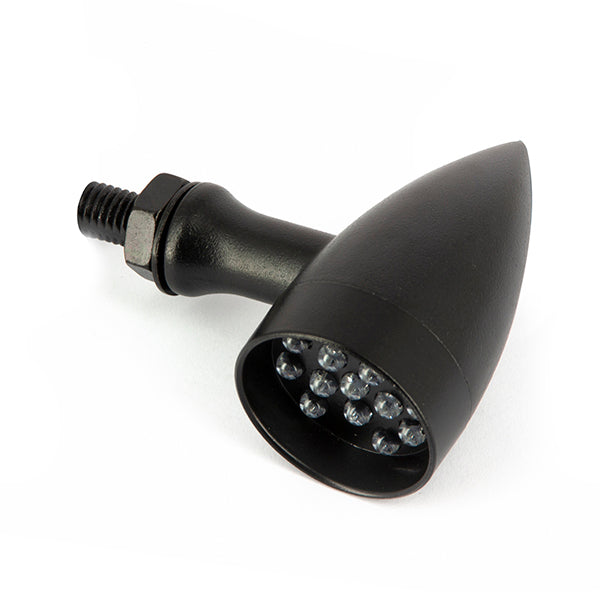 Paire de clignotants LED rond - noir