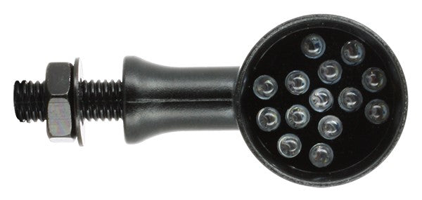 Paire de clignotants LED rond - noir
