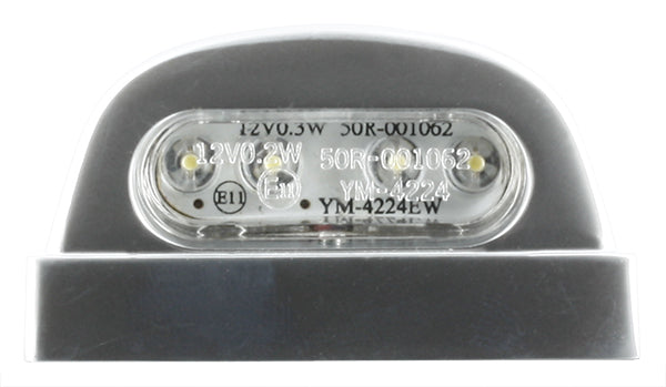 Eclairage de Plaque LED Acier Entraxe 45mm / 4 LEDS