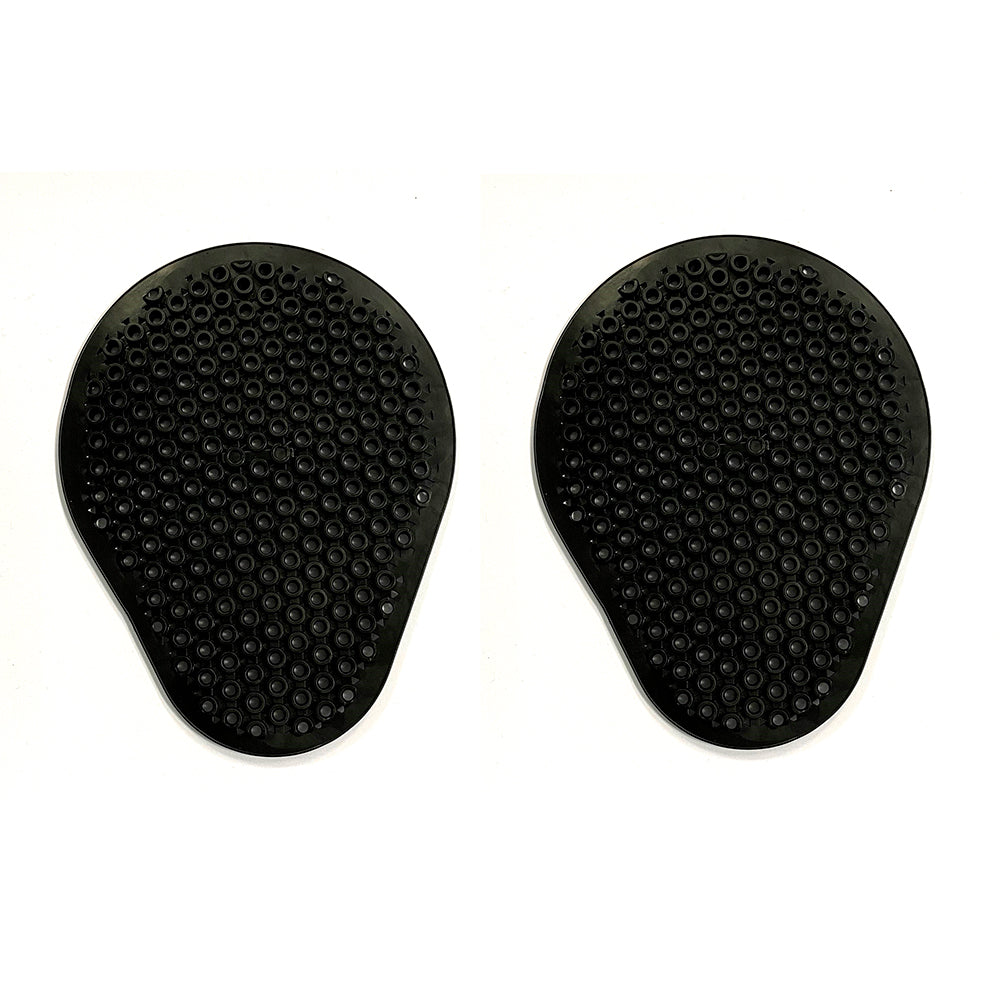 Protections Esquad, homologuées CE pour les genoux et les hanches.