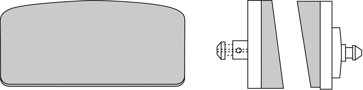 Plaquette de frein Semi-Métal Eco-Friction Route - R90