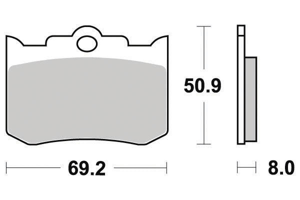 Plaquette de frein Semi-Métal Platinum Route/Off Road - R90