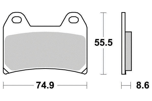 Plaquette de frein Métal Fritté Sinter Grip Road - R90