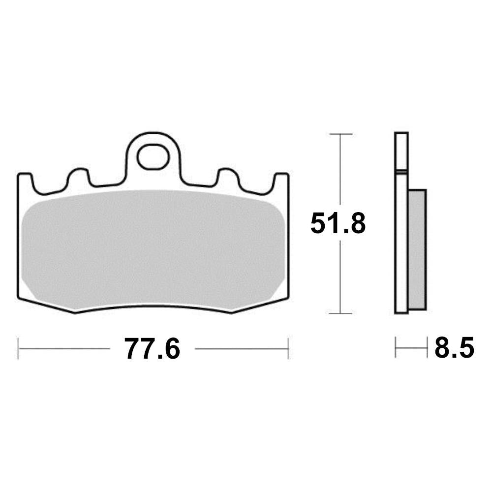 Plaquette de frein Métal Fritté Sinter Grip Road - R90