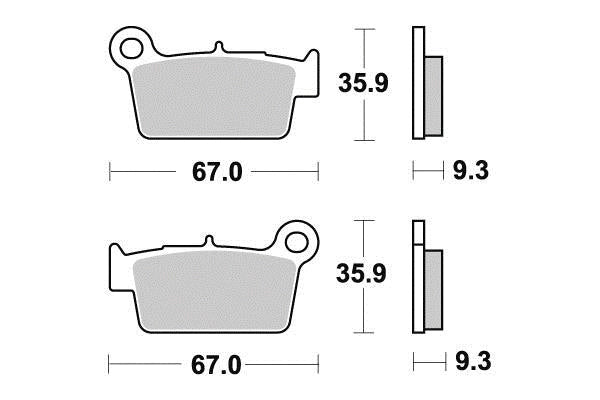 Plaquette de frein Semi-Métal Platinum Route/Off Road - R90