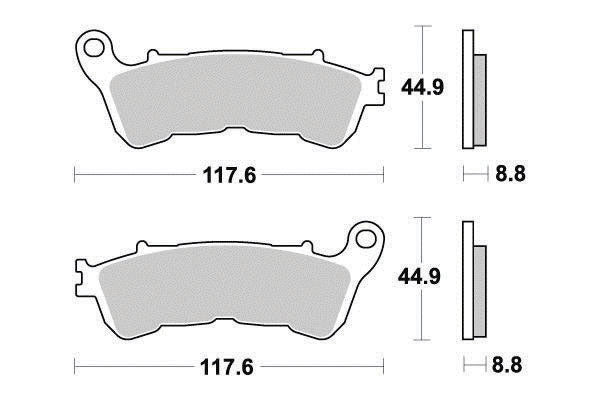 Plaquette de frein Métal Fritté Sinter Grip Maxi Scooter - R90