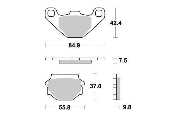Plaquette de frein Métal Fritté Sinter Grip Off Road - R90