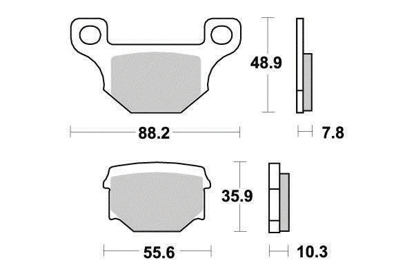 Plaquette de frein Semi-Métal Platinum Route/Off Road - R90