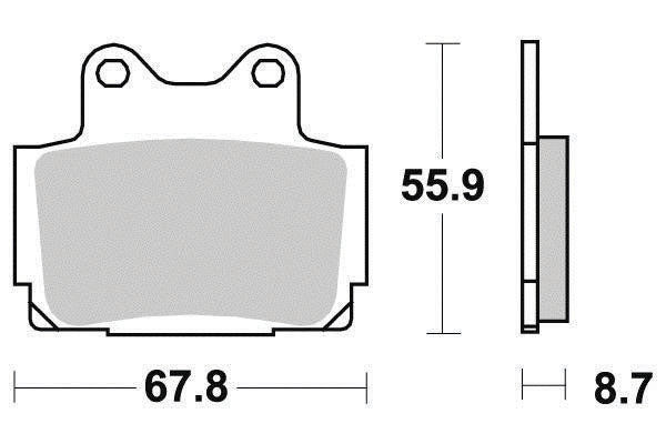 Plaquette de frein Métal Fritté Sinter Grip Road - R90