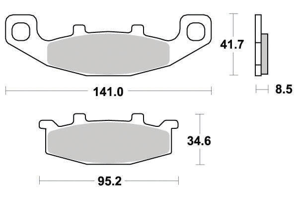 Plaquette de frein Métal Fritté Sinter Grip Road - R90