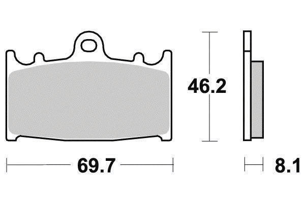Plaquette de frein Métal Fritté Sinter Grip Road - R90