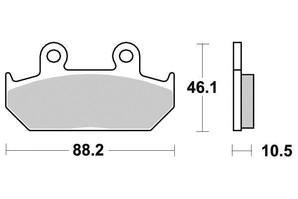 Plaquette de frein Métal Fritté Sinter Grip Road - R90