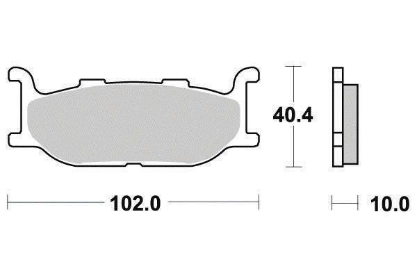 Plaquette de frein Métal Fritté Sinter Grip Road - R90