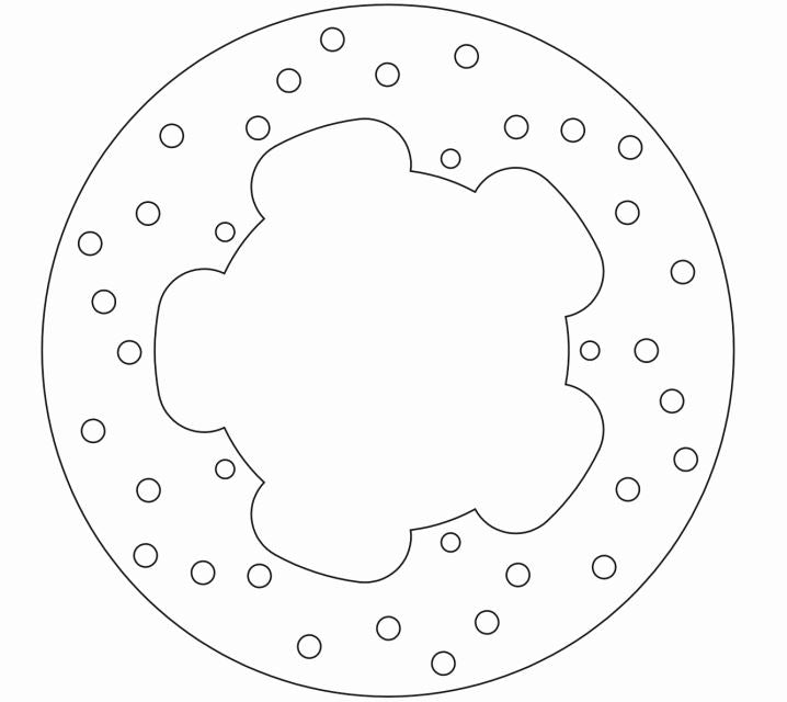 Disque de Frein Fixe PIAGGIO - Homologué TÜV