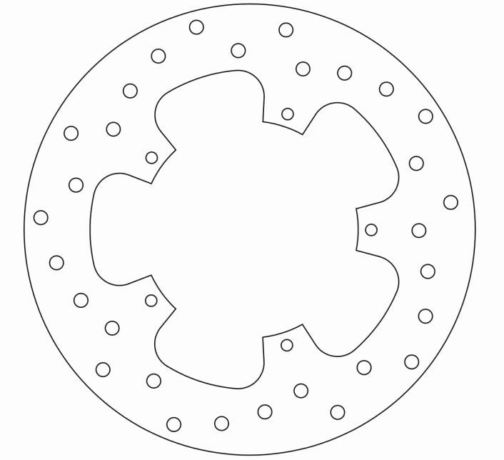 Disque de Frein Fixe PIAGGIO - Homologué TÜV