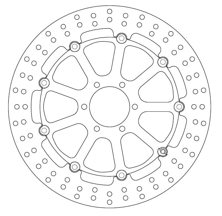 Disque de Frein Flottant HONDA - Homologué TÜV