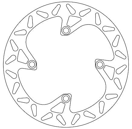 Disque de frein fixe