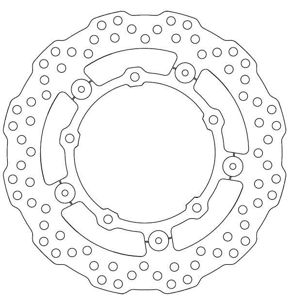 Disque de Frein Flottant YAMAHA - Homologué TÜV