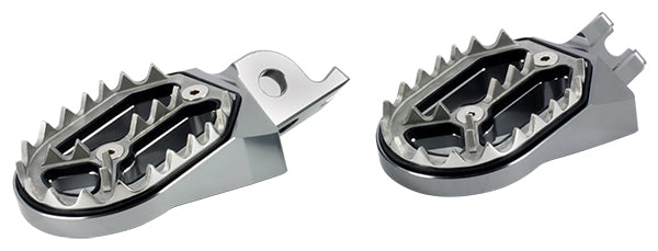 Repose-pieds Alu CNC Couleur Titane HONDA 