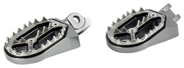 Repose-Pieds Alu CNC Couleur Titane - KTM - HUSQVARNA