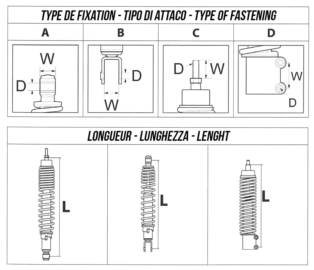 Amortisseur Avant Hydraulique Adaptable Pour Scooter - PIAGGIO VESPA