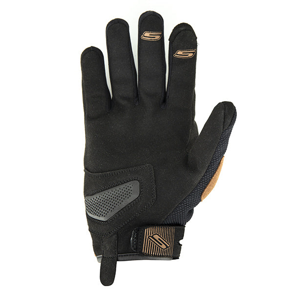 S-Line - Gants AIR FRESH HOMOLOGUE PERMIS - Noir / Marron - Taille XS
