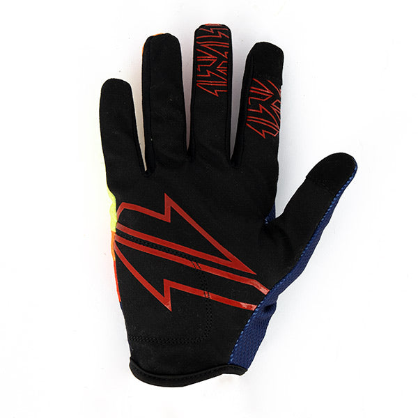Gants Cross GAN095 M - Bleu Rouge Orange - Homologué CE KP1 